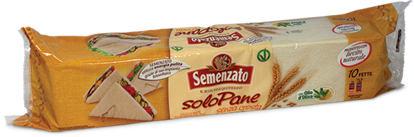 Horizontally sliced tramezzini bread