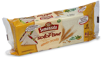 Horizontally sliced tramezzini bread